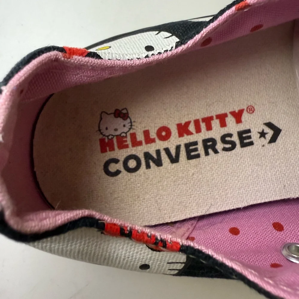 Converse x Hello Kitty Chuck Taylor All Star Canvas Ox Low Top Sneaker Black 3